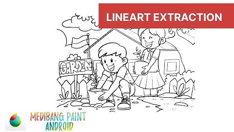 Tutorial Membuat line Art dari sebuah Foto di Medibang Paint Android