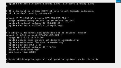 Loop Avoidance Nanda Linux DHCP Server