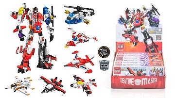 QMAN 6 in 1 Warrior Of The Damned - Transformers Combiner SUPERION - BUILD - Lego Compatible