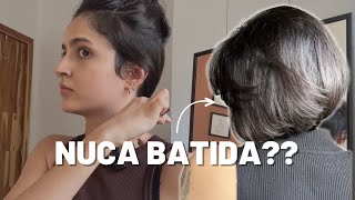 Retoque do meu CORTE CURTO sozinha | cortando o cabelo curto de novo