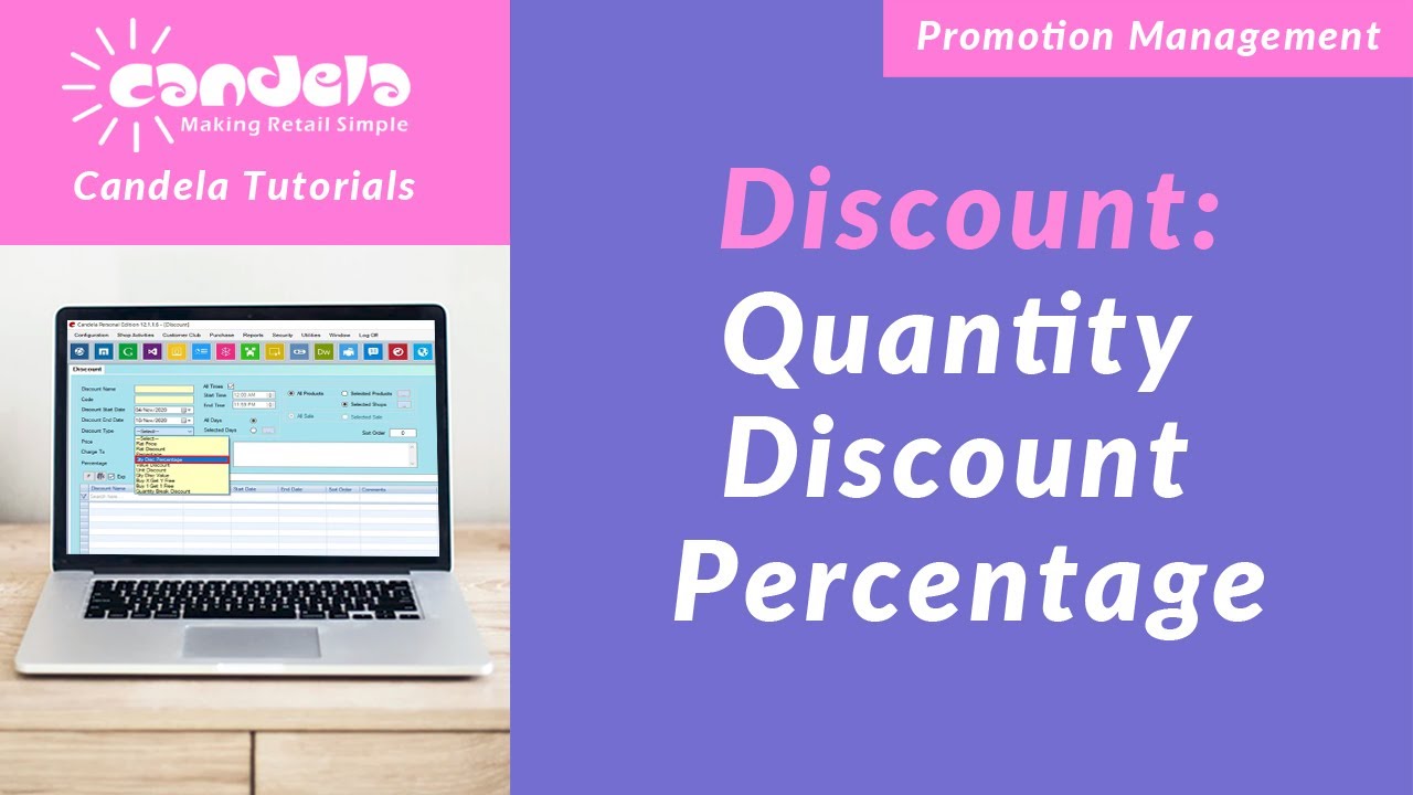 Retail Software: How to Use Quantity Discount Percentage - YouTube