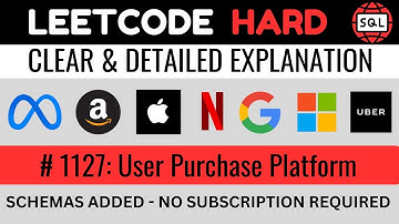 Leetcode HARD 1127 - Easy Solution Fully Explained - User Purchase Platform | Everyday Data Science