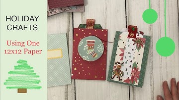 One Sheet Wonder No. 19 - Album / Folio #3 Tutorial - DIY - Holiday Craft Ideas