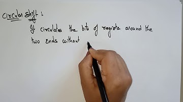 Circular shift micro operation | Left & Right | COA | Lec-26 | Bhanu Priya