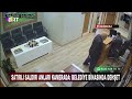 Belediye personeline satırla saldırı anı kamerada