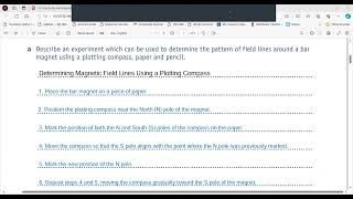 4.1 Electricity and Magnetism_1_ IGCSE Physics_ (Incl. Plotting Compass Method)