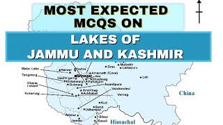 MCQS ON LAKES OF JAMMU AND KASHMIR
