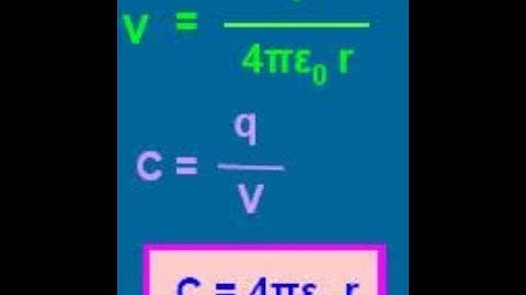 Electrical capacitance of an isolated spherical conductor