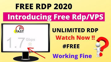 How To Create Free 256GB Rdp with admin Permission | Free VPS 2020