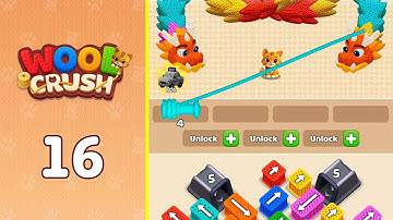 Wool Crush: Yarn Color Sort Level 16 Solution Walkthrough