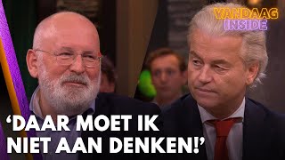 Wilders: 'Ik moet er niet aan denken dat Timmermans dadelijk in het kabinet komt’ | VANDAAG INSIDE