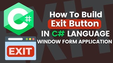 How to Build Exit Button in C# Programming Language |Window Form Application|