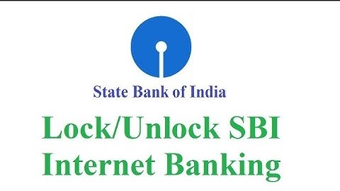How to Lock/unlock your SBI internet banking online | SBI net banking Deactivate | lock user in SBI