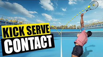 The Perfect Kick Serve Contact (STOP ACCIDENTAL SLICE)