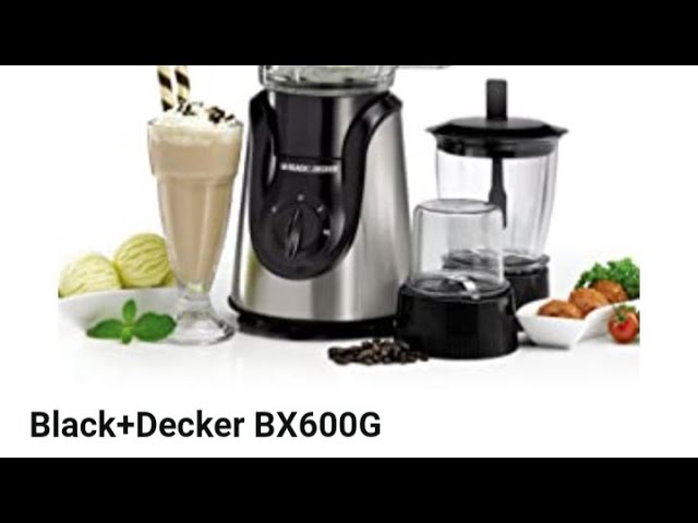 Black & Decker BX600G-B5 600W Glass Blender with Grinder and Mincer Chopper for 220 Volt Only. ( Will Not Work in USA or Canada)