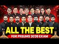 All The Best 🔥 | Prelims 2026 Aspirants - Kar Dikhao Is Baar 💪