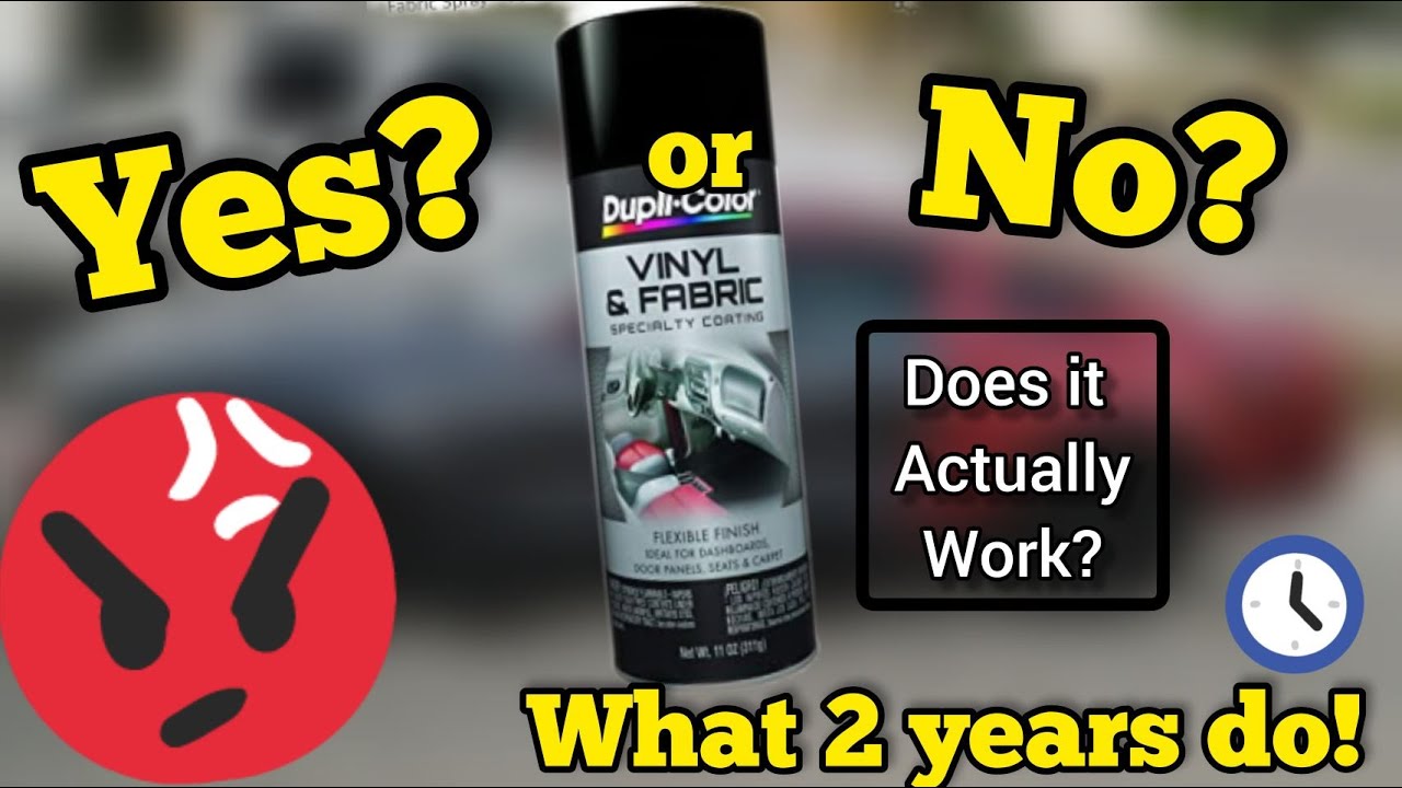 Does Vinyl and Fabric Paint Last? Duplicolor vinyl and fabric paint long  term review 