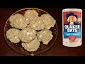 Making white chip oatmeal cookies using quaker quick 1minute oats