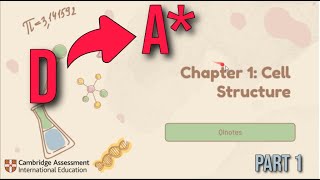 A Level Biology Cell Structure (Chapter 1) | Part 1 | Cambridge