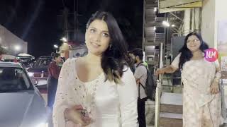 Mannara Chopra, Hina Khan Spotted At Juhu PVR