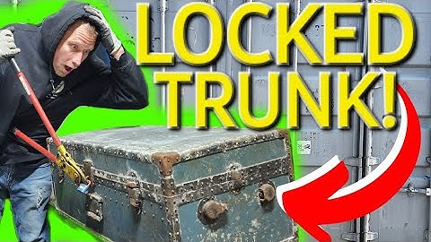 Owner left LOCKED TRUNK in SHIPPING CONTAINER! ~ I can