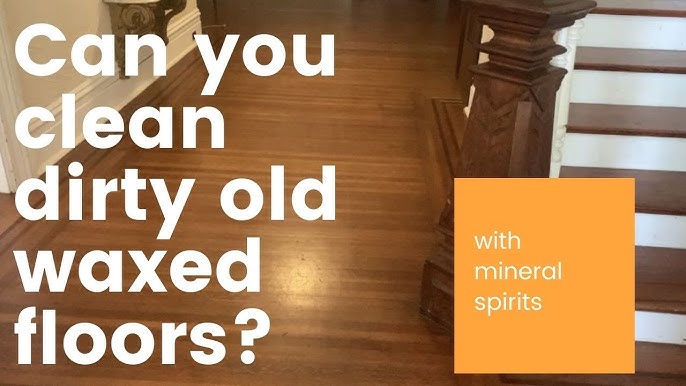 How to get rid of Tacky hard wood floor stain using mineral