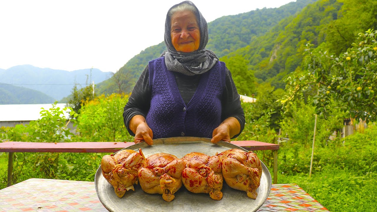 Təndirdə TOYUQ LƏVƏNGİSİ- Təndir çörəyinin hazırlanması