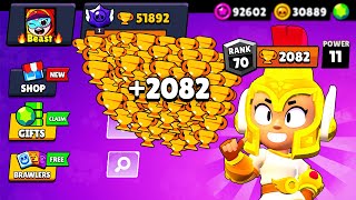 MAX 2082 TROPHIES🏆 NEW WORLD RECORD - Brawl Stars