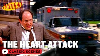 George Thinks He's Having A Heart Attack | The Heart Attack | Seinfeld