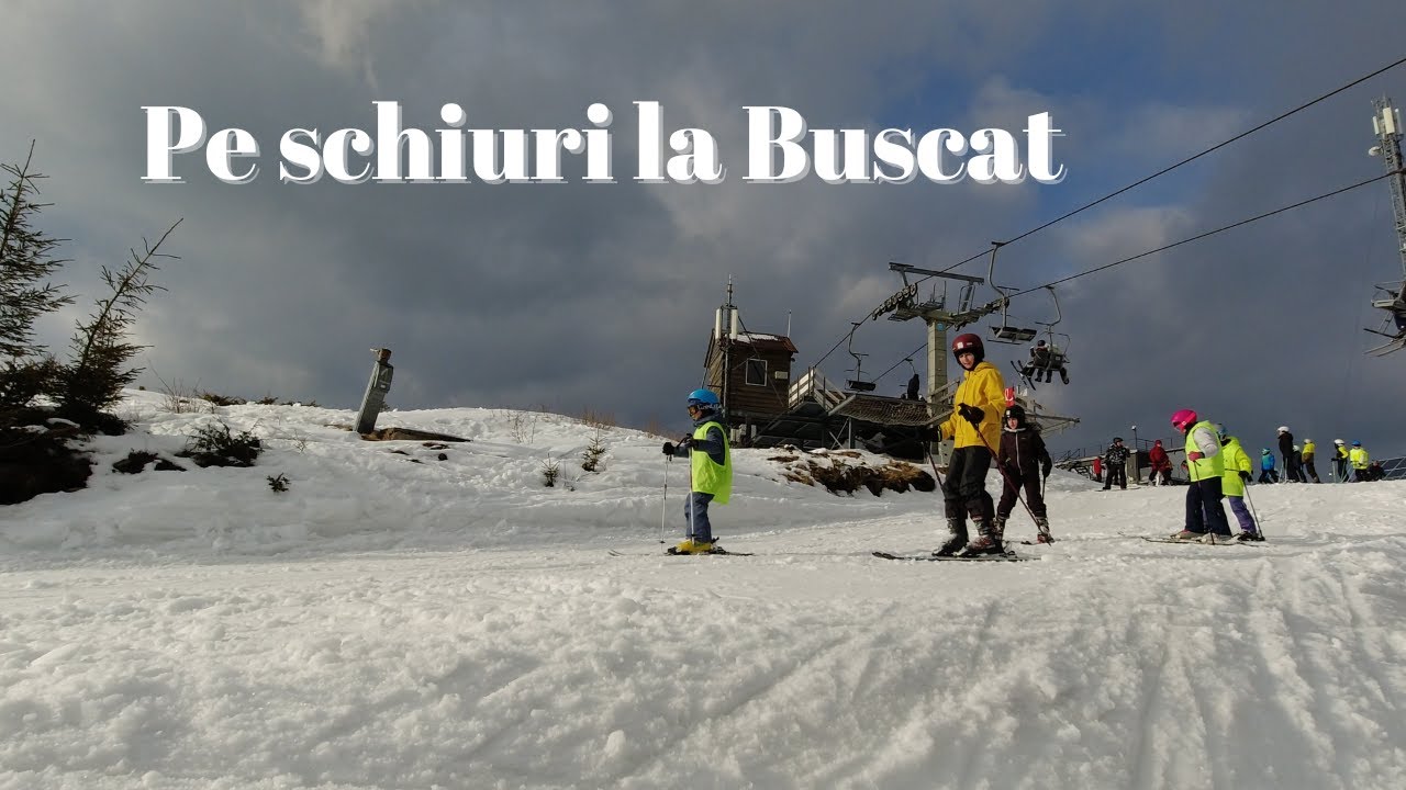 Pe schiuri la Buscat - YouTube