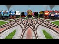 All Other Railways Passing On Most Diamond Railroad Tracks || Express Trains || Train Simulator