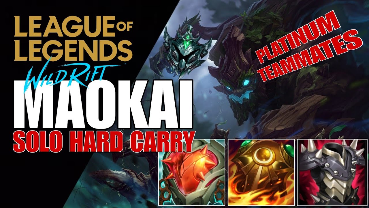 WILD RIFT: MAOKAI STILL UNSTOPPABLE CHAMPION ON TOP LANE ( UNFAIR ...