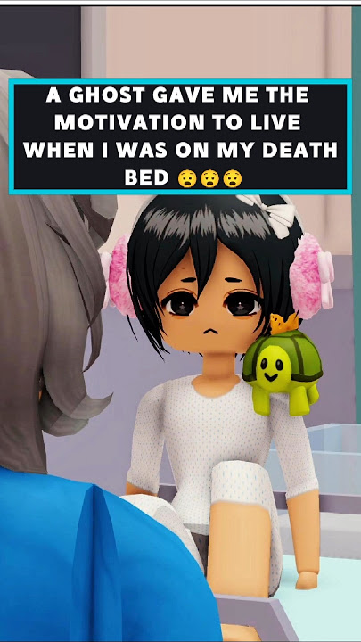 A GHOST GAVE ME THE MOTIVATION TO LIVE WHEN I WAS ON MY DEATH BED 😧😧😧 #roblox #funny