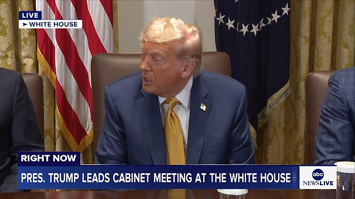 LIVE: Pres. Trump leads cabinet meeting at the White House