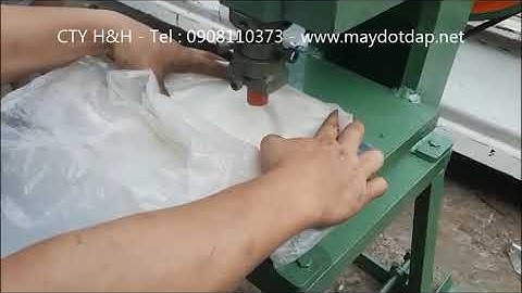 Máy đục lỗ bao nilong bằng điện lỗ 10ly