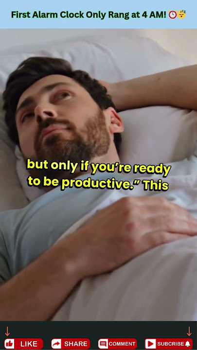 First Alarm Clock Only Rang at 4 AM! ⏰😴