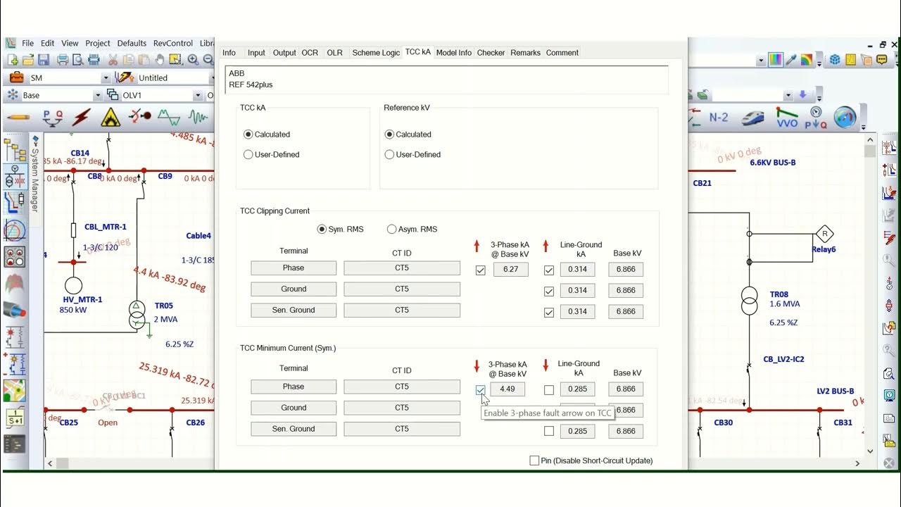 Relay Protection Coordination Sensitivity & Selectivity using ETAP