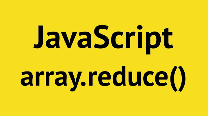 JavaScript Array Reduce