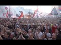 Protest leaders speak to thousands in central Belgrade against president Aleksandar Vucic's rule