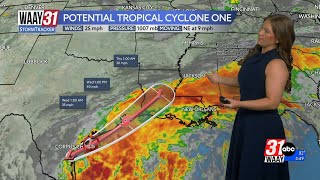 Latest update on what could be Tropical Storm Arthur
