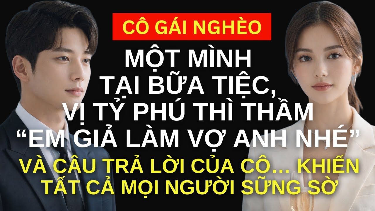 CEO tỷ phú khẽ thì thầm: “Hãy giả làm vợ anh nhé.” Và câu trả lời của cô… khiến mọi người sững sờ.