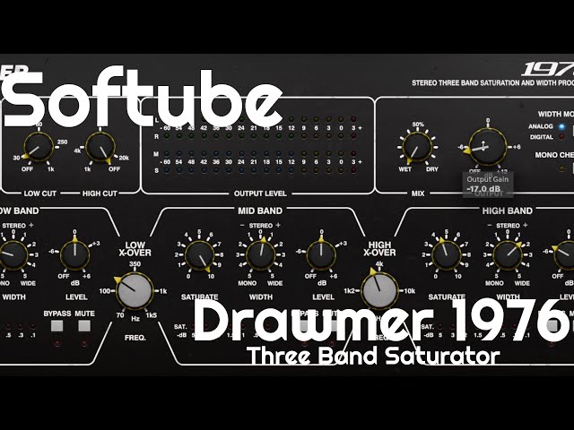 Drawmer 1976 Three Band Saturator by Softube (No Talking) - YouTube