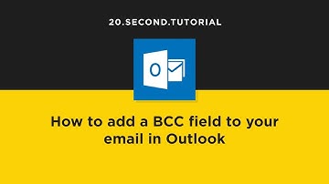 Show the BCC field in Outlook | Microsoft Outlook Tutorial #11