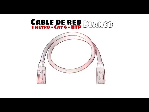 Video de Cable de red UTP CAT6 1 M Blanco