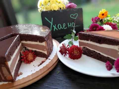 Видео: Шоколадова торта с пълнеж от извара
