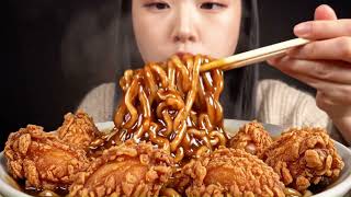 Food coma incoming 😴🍗🍜 #BigMeal