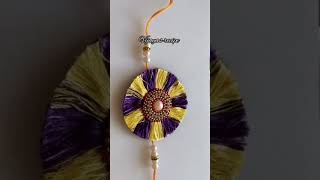 Rakhi Making at Home #shorts | रक्षाबंधन |  DIY silk thread Rakhi | Handmade Rakhi | Homemade Rakhi