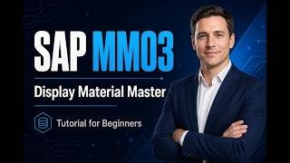 SAP MM03: How to Display Material Master Data | SAP MM Tutorial for Beginners