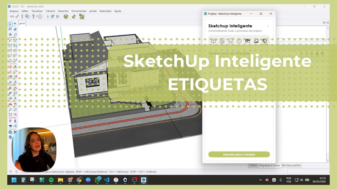 IMPORTANDO ETIQUETAS PERSONALIZADAS - PLUGIN SKETCHUP INTELIGENTE
