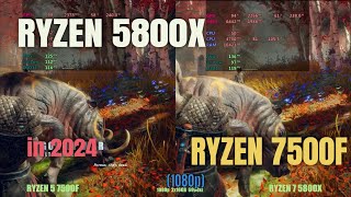 Ryzen 5800x vs Ryzen 7500f in 2024